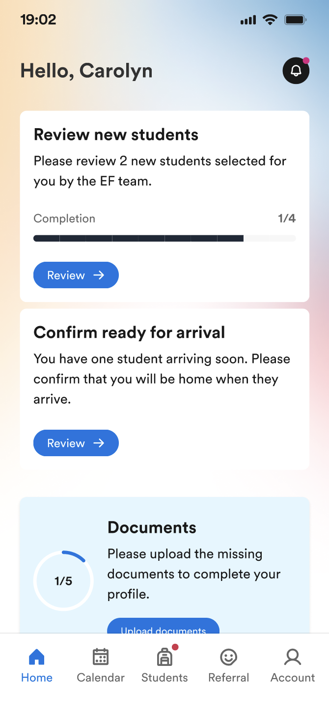 homestay app home